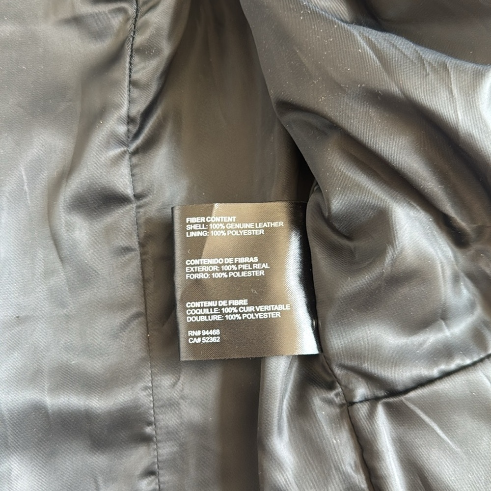 Buffalo David Bitton Blue Leather Jacket - Picture 5 of 9